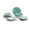 Dinnerware Set Quid Montreal Ceramic Turquoise Stoneware 18 Pieces