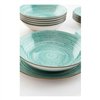 Dinnerware Set Quid Montreal Ceramic Turquoise Stoneware 18 Pieces