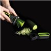 Fruit and Vegetable Peeler Quid Veggy Metal Green (3 Units) (19 x 10 x 5 cm)