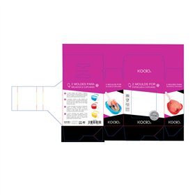 Ice-cream Mould Koala Corazon Heart 2 Units Bicoloured Plastic 15 x 9 x 3,5 cm (2 Units)