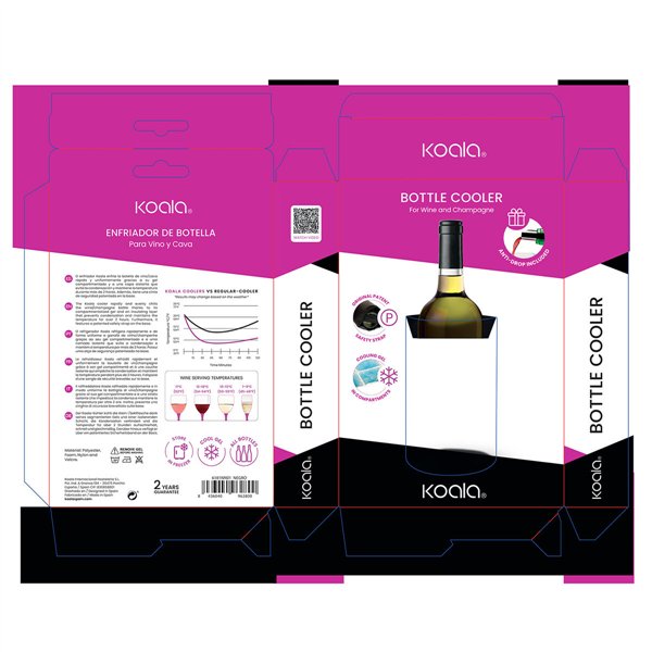 Bottle Cooler Koala Nature Suit Multicolour 19 x 15 x 40 cm (2 pcs)