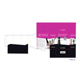 Set of Plugs and Sockets Koala Silver Wine cellar Plastic (2 uds)