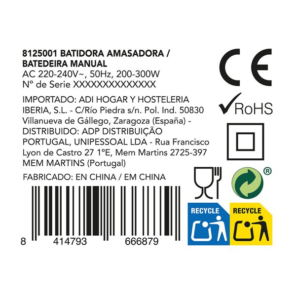 Blender/pastry Mixer Dcook Gallery 300 W