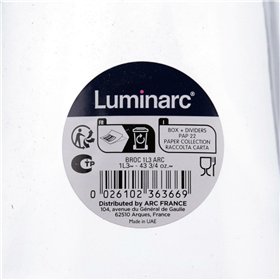 Beer Mug Luminarc ARC 53061 Transparent Glass 1,6 L