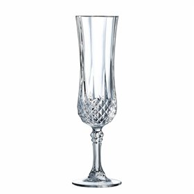 Champagne glass Cristal d’Arques Paris Transparent Glass (14 cl)