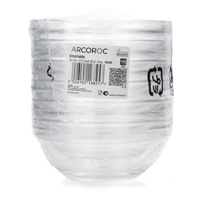 Bowl Arcoroc Appetizer White Glass 10 cm 6 Pieces