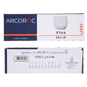 Set of glasses Arcoroc ARC 00818 Transparent Glass 270 ml 6 Pieces
