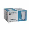 Glass Arcoroc Conique Transparent Glass (6 Units) (8 cl)