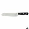 Santoku Knife Quid Professional Inox Chef Black Black Metal (Pack 6x)