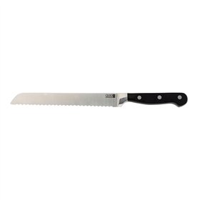 Bread Knife Quid Professional Inox Chef Black Metal 20 cm (Pack 6x)