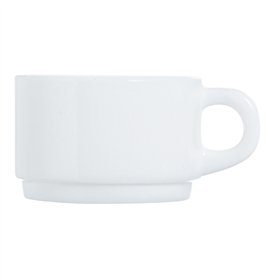 Set of Mugs Luminarc Apilable White 280 ml Stackable (6 Units)