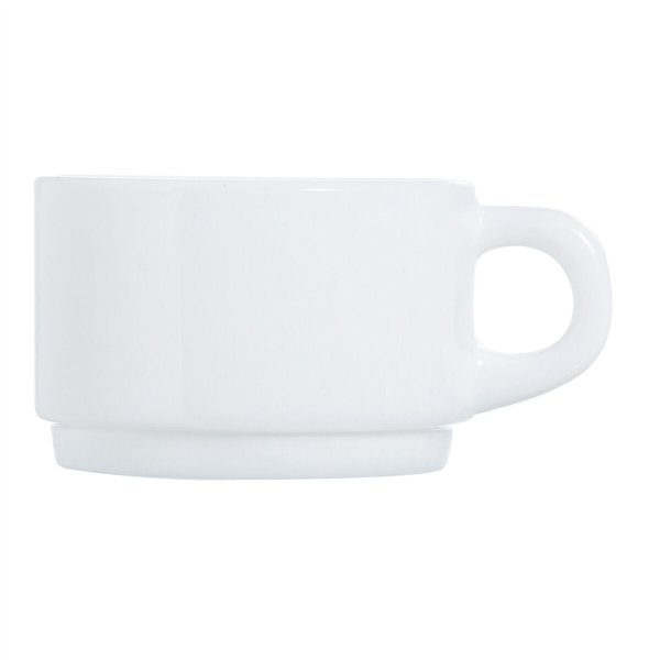 Set of Mugs Luminarc Apilable White 280 ml Stackable (6 Units)