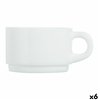 Set of Mugs Luminarc Apilable White 280 ml Stackable (6 Units)