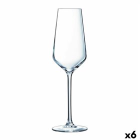 Champagne glass Éclat Ultime Transparent Glass (21 cl) (Pack 6x)