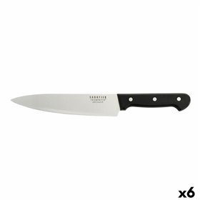 Chef's knife Sabatier Universal Black Metal 20 cm (6 Units)