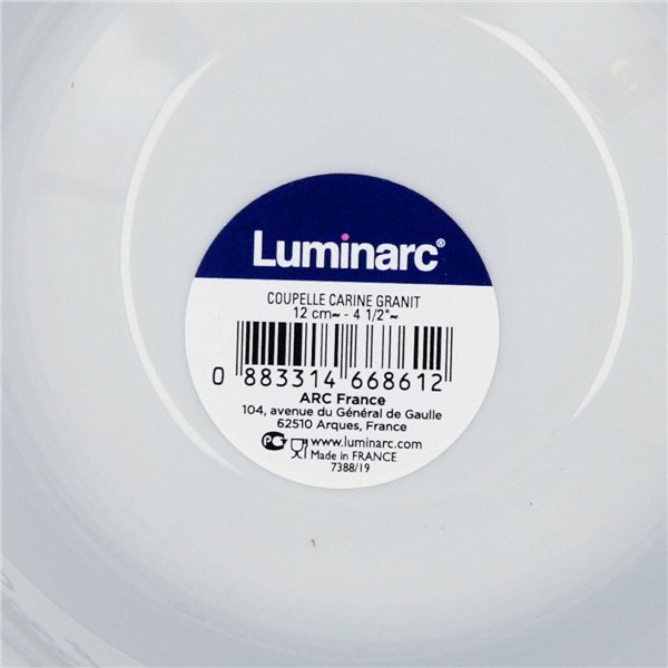 Salad Bowl Luminarc Diwali White Glass