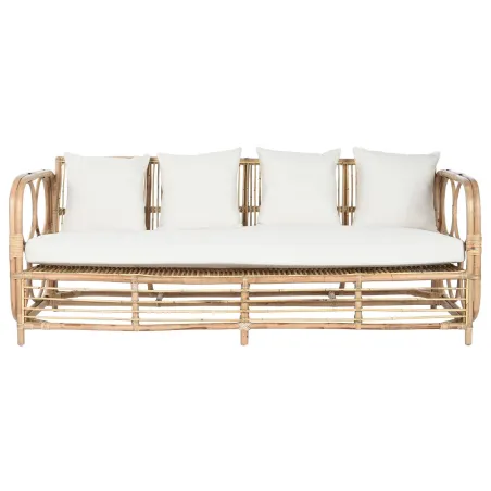 Sofa Home ESPRIT Balta Natūralus 192 x 72 x 75 cm