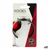 Wine Thermometer Koala Bodega Watch Black Plastic 7,5 x 7,5 cm (Pack 12x)