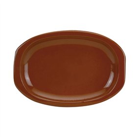 Serving Platter Raimundo Barro Profesional Baked clay Brown 6 Units 36 x 25 cm