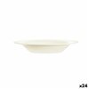 Deep Plate Arcoroc Intensity Beige Glass (22 cm) (24 Units)