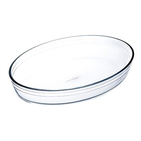 Oven Dish Ô Cuisine Ocuisine Vidrio Transparent Glass Oval 35 x 25 x 7 cm (6 Units)
