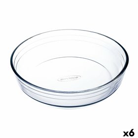 Cake Mould Ô Cuisine Ocuisine Vidrio Transparent Glass Circular 23 x 23 x 6 cm 6 Units