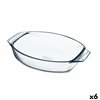 Oven Dish Pyrex Irresistible Transparent Glass Oval 35,1 x 24,1 x 6,9 cm (6 Units)