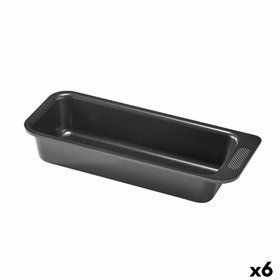 Oven Mould Pyrex Magic Rectangular Black Ø 30 cm (6 Units)