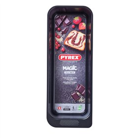 Oven Mould Pyrex Magic Rectangular Black Ø 30 cm (6 Units)