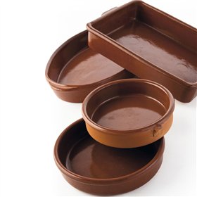 Saucepan Barro Clasico Brown Ceramic Ø 40 cm (3 Units)