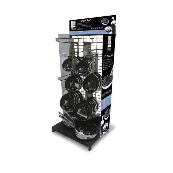 Pan Quid Professional Pro-induction Black Metal Steel Ø 24 cm (6 Units)