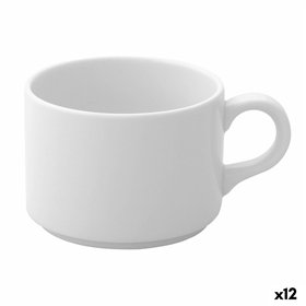 Tea and coffee cup Ariane Prime White 230 ml (12 Units)