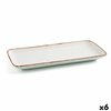 Serving Platter Ariane Terra Rectangular Ceramic Beige (36 x 16,5 cm) (6 Units)