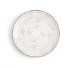Flat Plate Ariane Tornado White Bicoloured Ceramic Ø 21 cm (12 Units)
