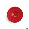 Deep Plate Ariane Antracita Ceramic Red (Ø 28 cm) (6 Units)