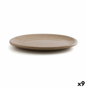 Serving Platter Anaflor Vulcano Beige Ceramic 33 x 25 cm (9Units)