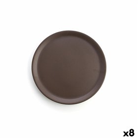 Flat Plate Anaflor Barro Anaflor Brown Baked clay Ø 31 cm Meat (8 Units)