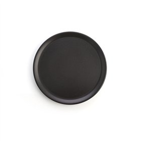 Flat Plate Anaflor Barro Anaflor Black Baked clay Ø 31 cm Meat (8 Units)
