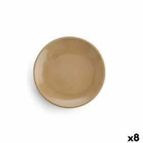 Flat Plate Anaflor Barro Anaflor Beige Baked clay Ø 29 cm Meat (8 Units)