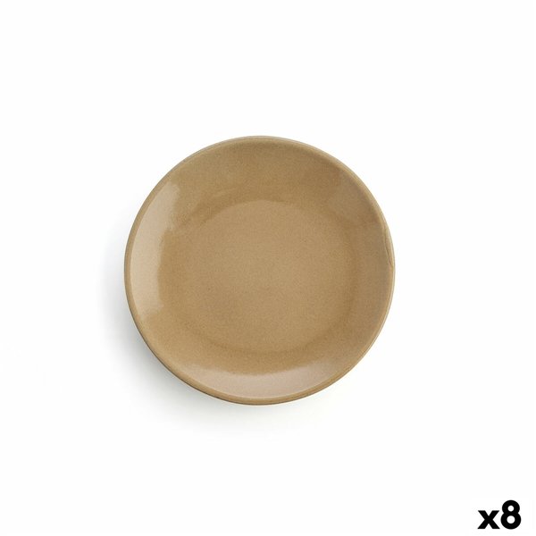 Flat Plate Anaflor Barro Anaflor Beige Baked clay Ø 29 cm Meat (8 Units)