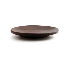 Flat Plate Anaflor Barro Anaflor Brown Ceramic Baked clay Ø 29 cm (8 Units)