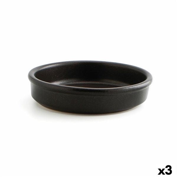 Saucepan Anaflor Barro Anaflor Black Ceramic Baked clay Ø 25 cm (3 Units)