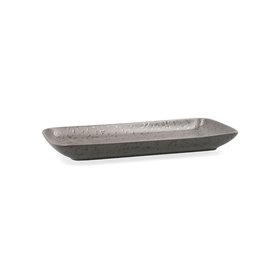 Serving Platter Ariane Oxide Ceramic Grey (28 x 14 cm) (6 Units)