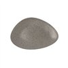 Flat plate Ariane Oxide Triangular Ceramic Grey (Ø 29 cm) (6 Units)