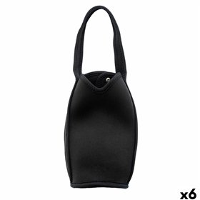 Bottle Cooler Koala Nature Black 21 x 9 cm Polyester (6 Units)