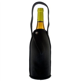 Bottle Cooler Koala Nature Black 21 x 9 cm Polyester (6 Units)