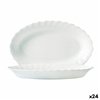 Serving Platter Luminarc Trianon White Glass (22 cm) (24 Units)