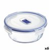 Hermetic Lunch Box Luminarc Pure Box Active 920 ml 15 x 7 cm Bicoloured Glass (6 Units)