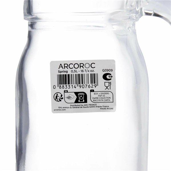 Jug Arcoroc Spring Transparent Glass 1 L
