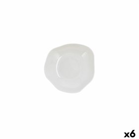 Appetizer Set Ariane Earth White Ceramic Ø 17 cm (6 Units)